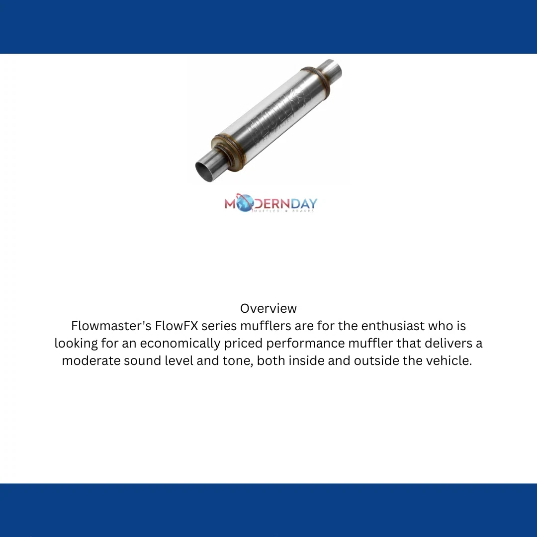 Muffler Flow FX 2.25__ In_Out SS Moderate Performance Flowmaster